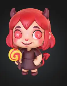 Lolli – The Demon Girl – From Cute & Cursed: The Chibiween Collection