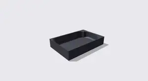 IKEA 365+ Rectangular Glass Box Holder (alch grid)