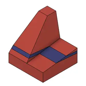 Geologic unit thickness block model
