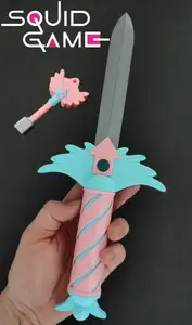 Squid game 3 keys and knives