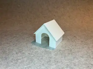Dog house for dollhouse miniature house scale 1:18