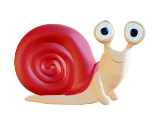 Happy snail (garden decoration)