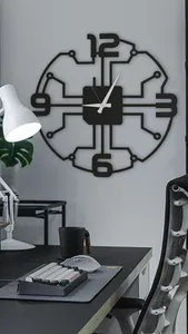 Digital Wall Clock, Living Room Clock, Large Wall Clock, Modern Wall Clock