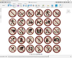 ISO 7010 Prohibition Symbol Collection