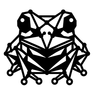 Geometric Amphibian - 3D Printable Frog Art