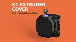 Creality K1 Extruder Cover with stock or pneumatic bowden fitting