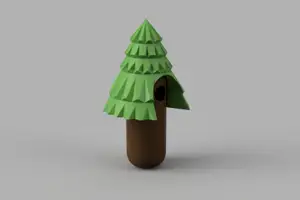 BirdBunker birdhouse Series - 005 - The Pine tree