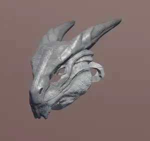 Silver Dragon Mask