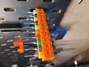 Ikea Skadis Drill Holder for Small 1/8 inch Drills
