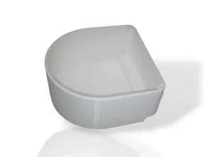 Cage Food Bowl for Pets (Half-Round)
