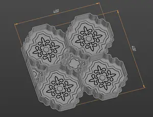 Mold for tile shape