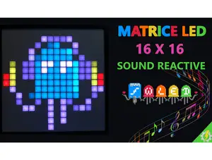 Matrice led 16x16 sound reactive