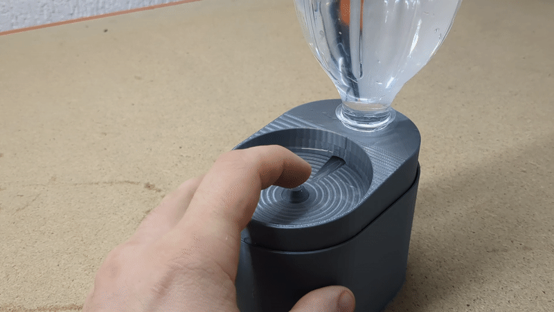 Water Dispensing Paintbrush Cleaner - Push Button Mod