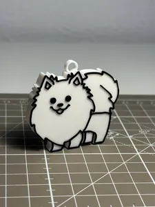 Pomeranian Key Chain