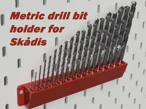 Drill bits holder for Skadis (metric)
