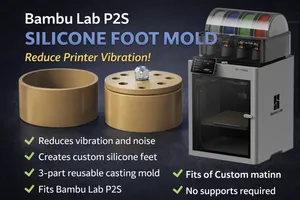Bambu Lab P2S Silicone Foot Mold