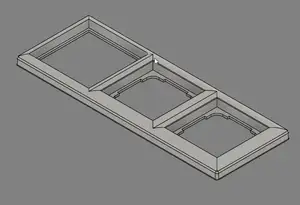Gira System 55 Frame for Aqara Opple Zigbee Switch triple 3-fach