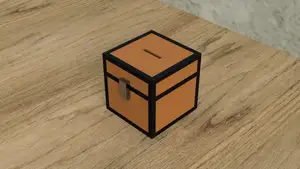 Minecraft Chest - Use it as a piggy bank or a small box.