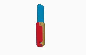 Toy Gravity Folding Knife (No Screws, No Glue Required!)