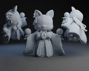 Kimono Cat Piggy Bank