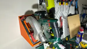 Wall mount for circular saw