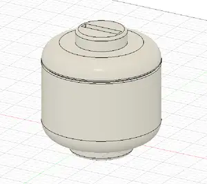 Minifig Head Piggy Bank