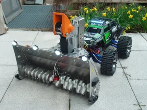 RC snow blower