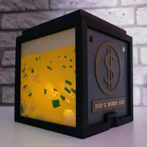 Scrooge McDuck-Inspired Piggy Bank with Night Light Feature