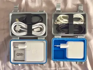 Apple 30w USB-C power brick and two cables storage box (EU version)