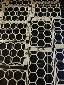Honeycomb MTG card dividers with all mana color combinations