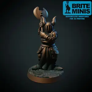 Dark Warrior (Supportless, FDM friendly)
