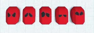 DUMMY 13 goes to COMIC CON - Emotional Deadpool masks