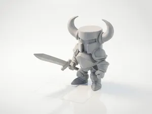 Chibi Knight Figurine Cute 3D Printable