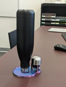 Holder with Drip Tray for Office Water Bottle and Lid