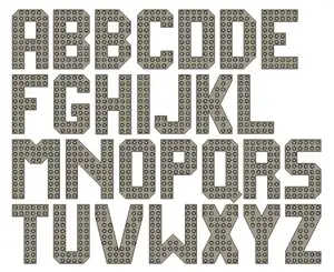 lego compatible alphabet and digits