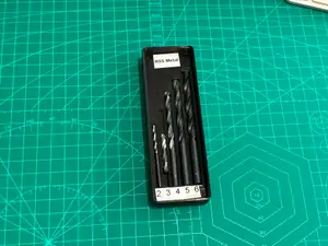 Gridfinity Drill Bit Holder 3x1 (2U Height) - Parameterised