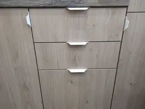 No drill cabinet door and drawer handles for 18mm thick panels
