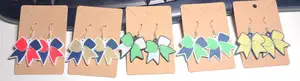 Cheer Bow Earrings / Keychain / Pendant