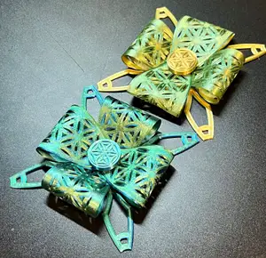 Holiday Gift Bow/Ornament- Easy to Print and Fold Bow