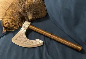 Viking Axe with Handle (No Glue Required)