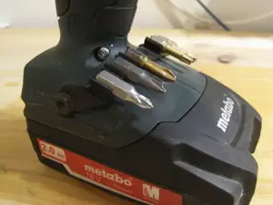 Bit holder for Metabo BS18 cordless screwdriver