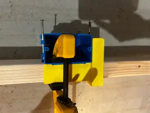 Shim for setting outlet box in 1/2 inch drywall