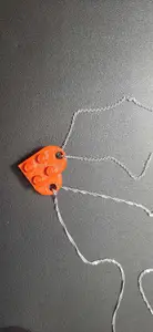 LEGO heart pendant