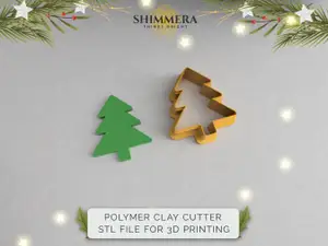 Christmas Tree Polymer Clay Cutter