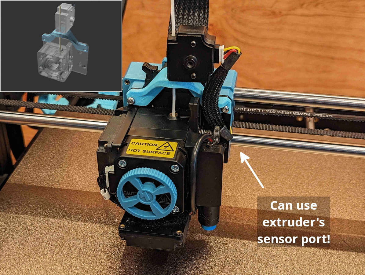 Filament runout sensor extruder mount for Sovol SV06 Plus