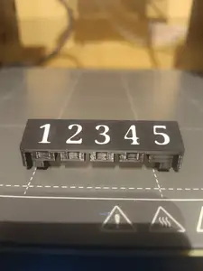 MMU3 plate holder with numbers