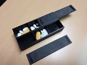 medication&pills storage organizer box with sliding lid (3-day and 7-day versions)