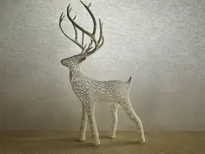 Voronoi Holiday Christmas Deer