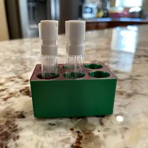 Perfume sample holder for top of vanity or etc