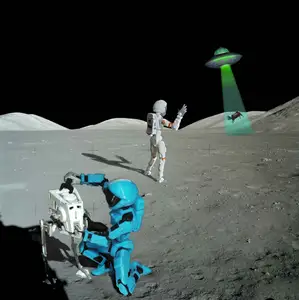 Dummy13 Goes to the Moon - Astronaut Remix (Single Color Version with a card option)
